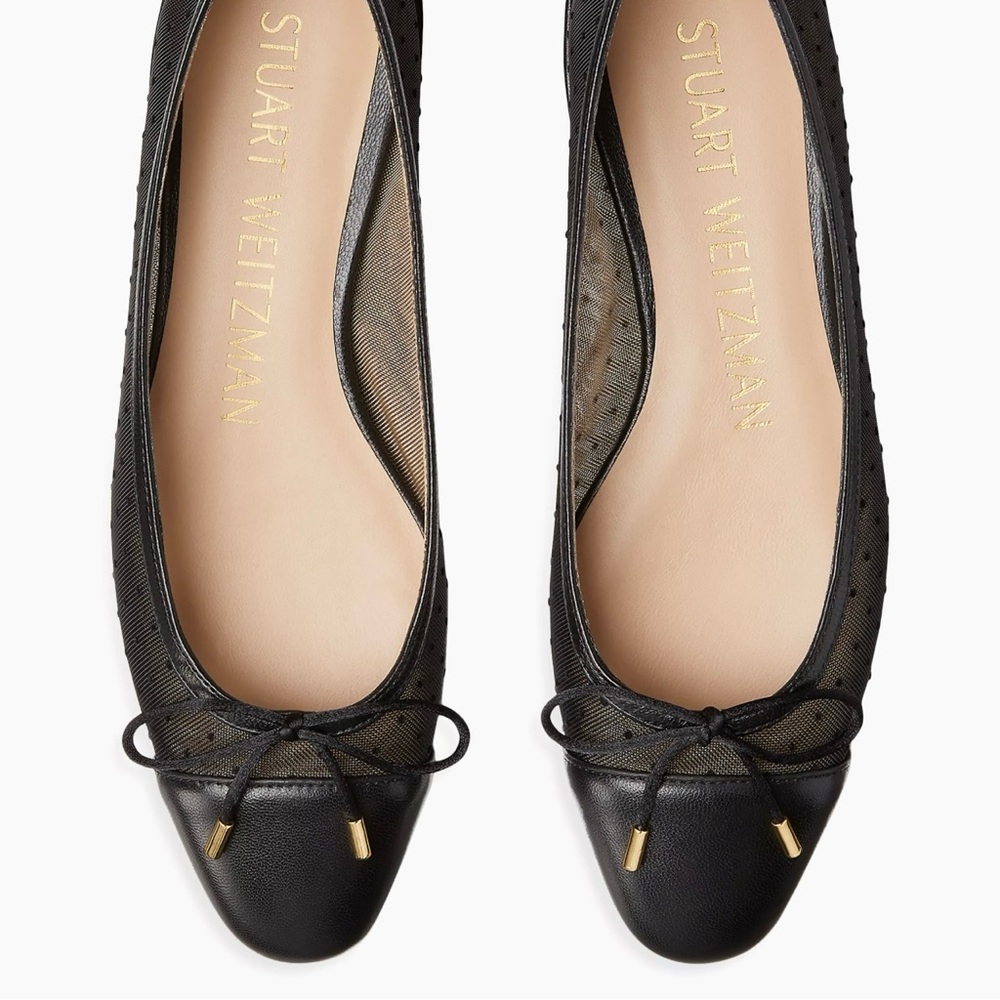 Stuart Weitzman Black Ballet Flats